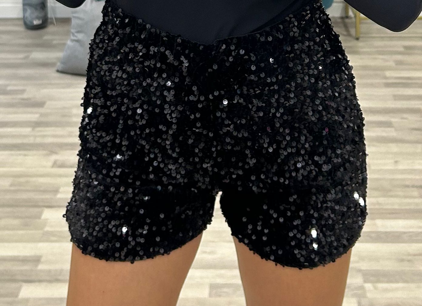 short di paillettes monique