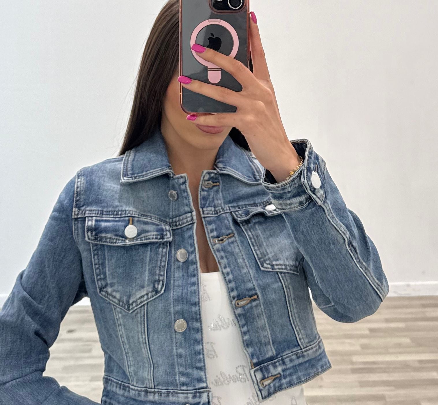 giubbino di jeans denim