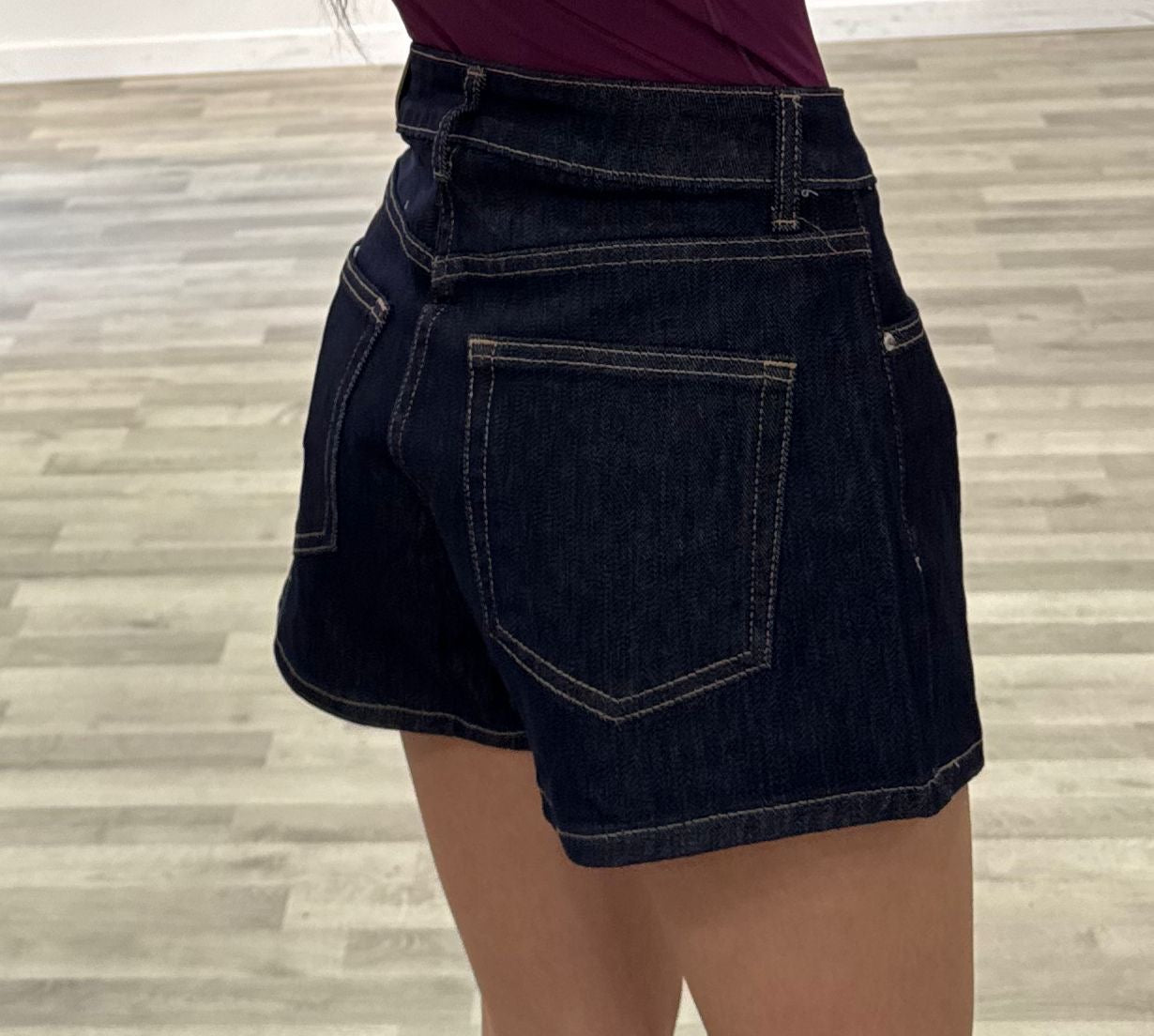 short di jeans lavaggio 0