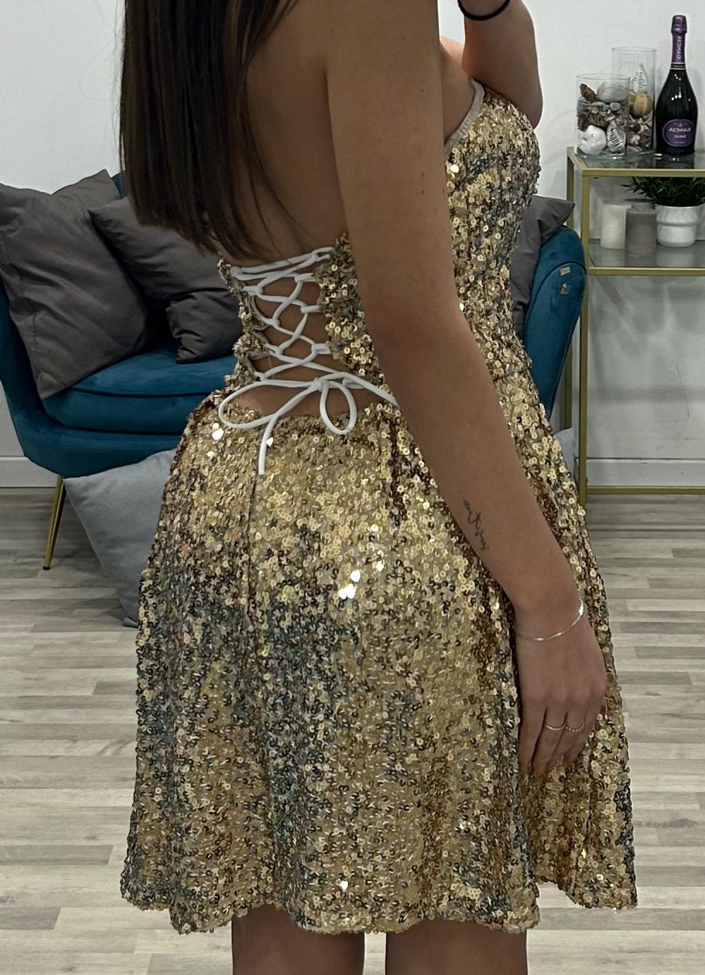 vestitino con paillettes ester