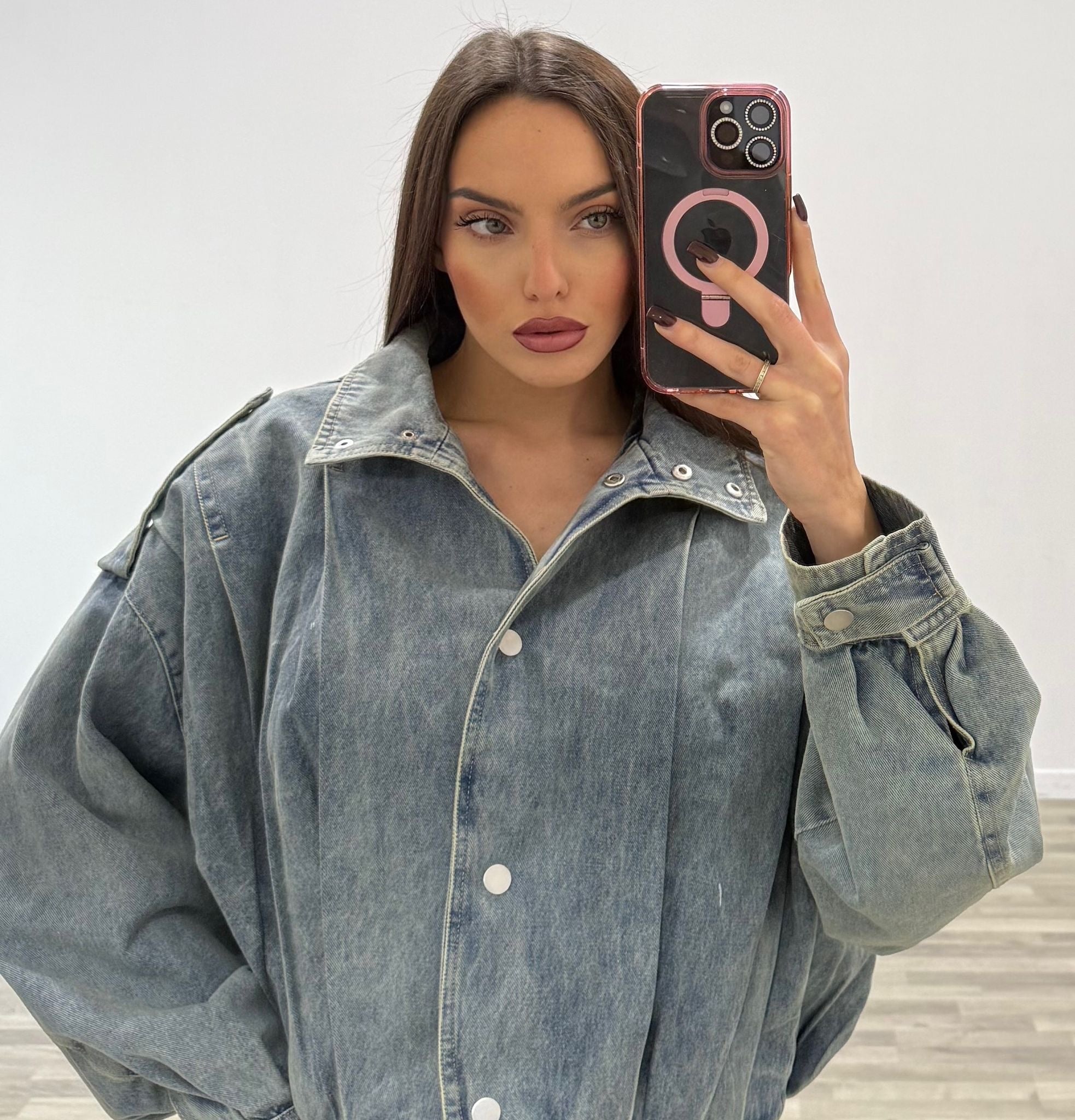 bomber di jeans balloon