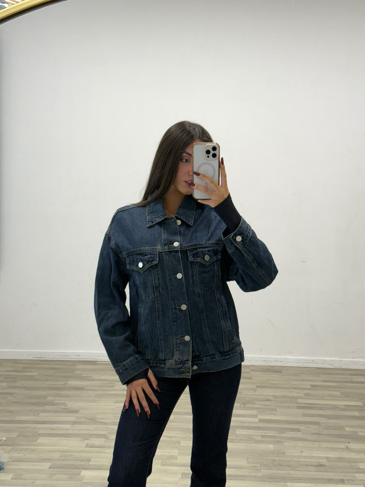 giacca di jeans blue