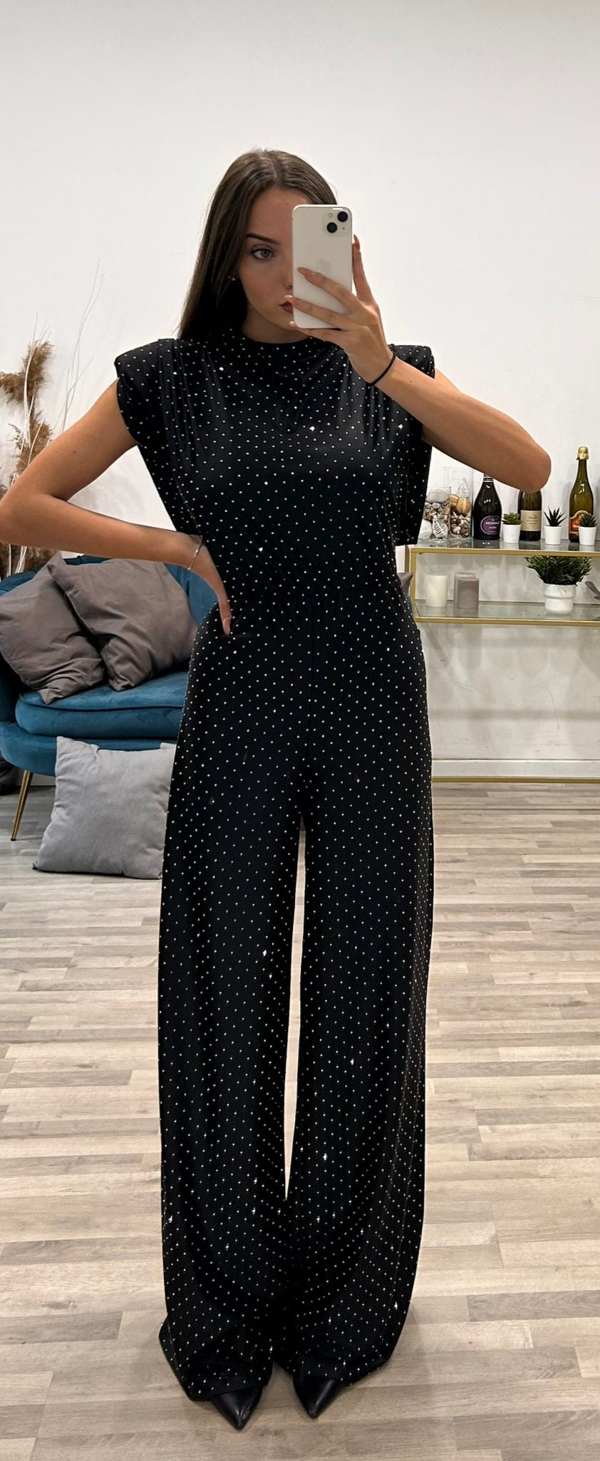 tuta con brillantini sara'