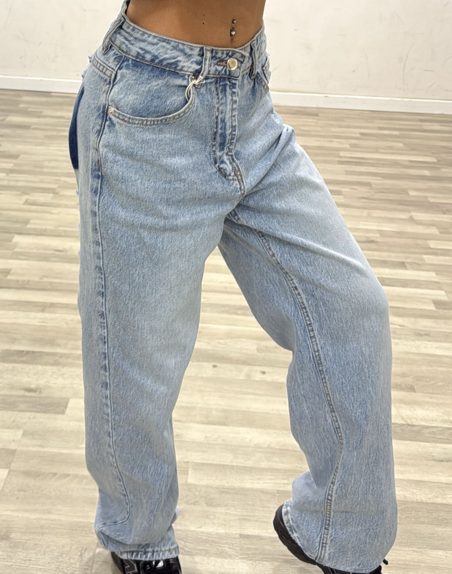 jeans tasca scura