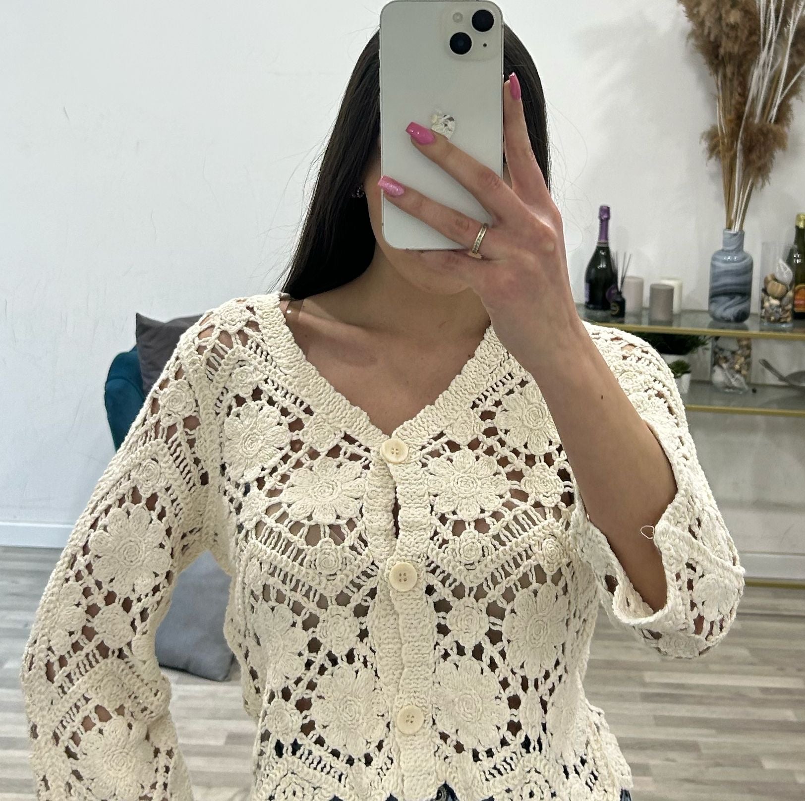 cardigan uncinetto panarea