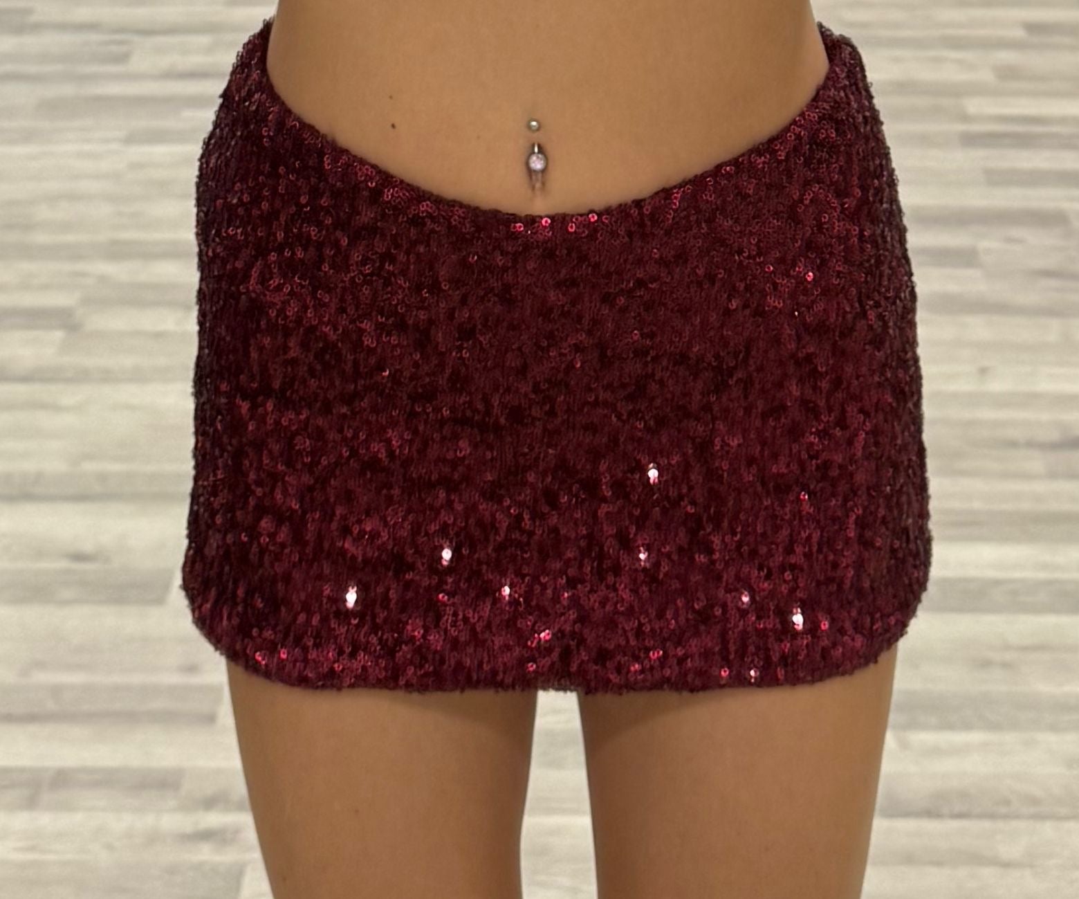 minigonna paillettes