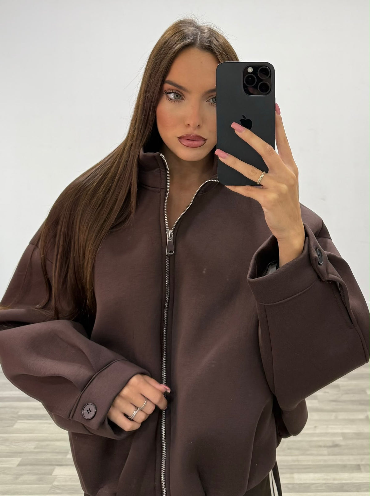 bomber felpa over size