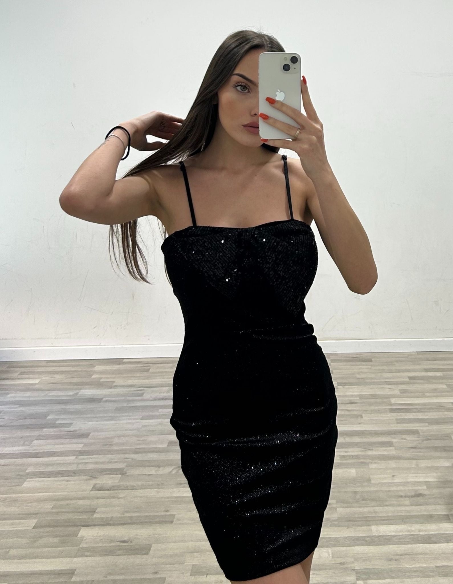 tubino lurex con fiocco