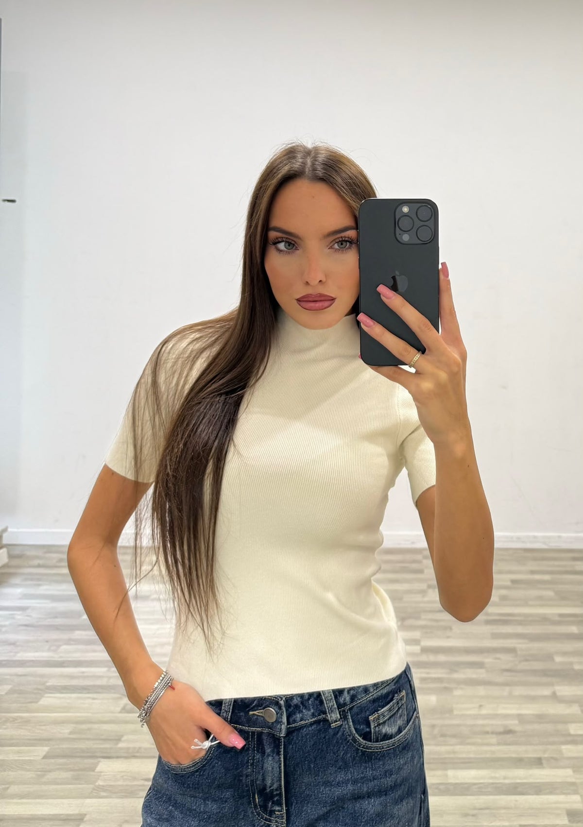 maglia mezza manica chiaia
