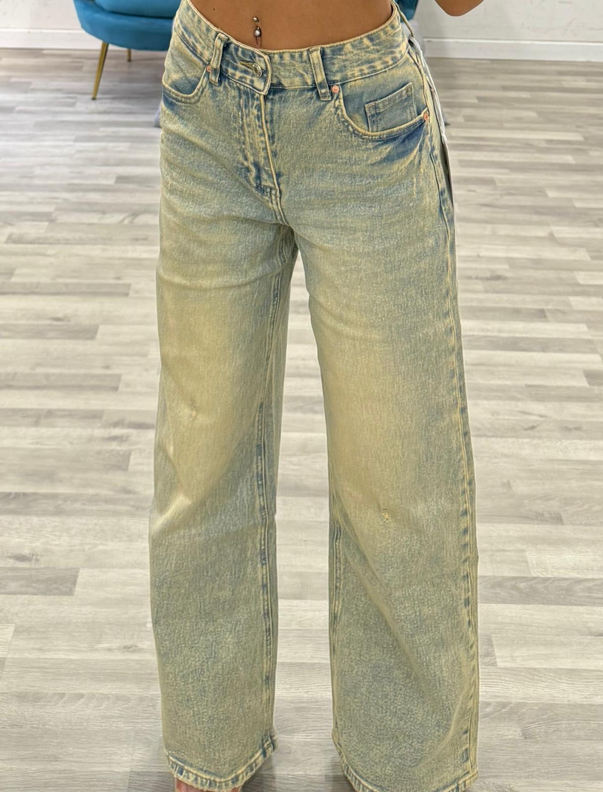 jeans palazzo tramonto