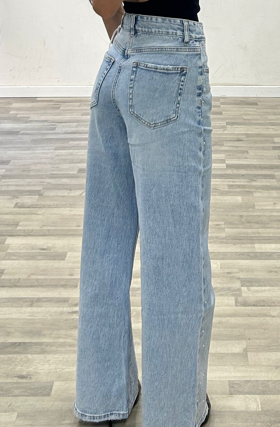 jeans con brillantini