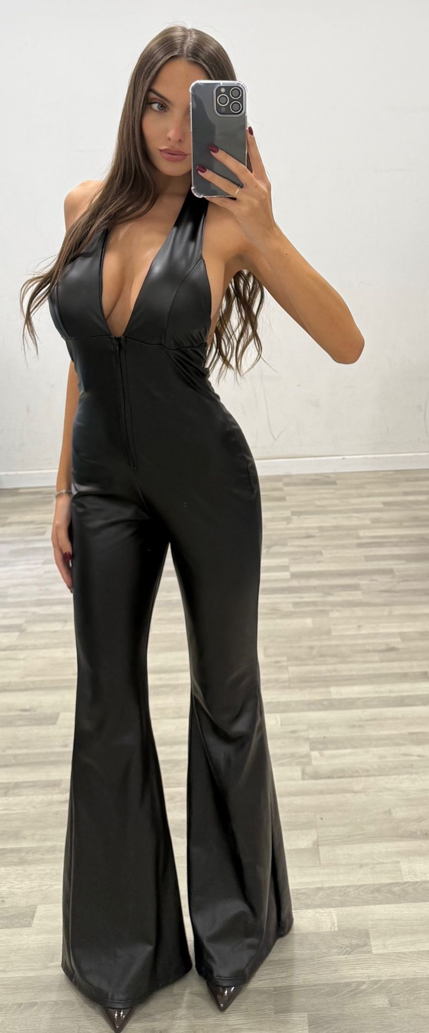 tuta in ecopelle sabry