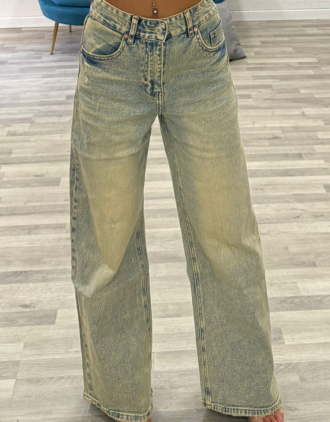 jeans palazzo tramonto