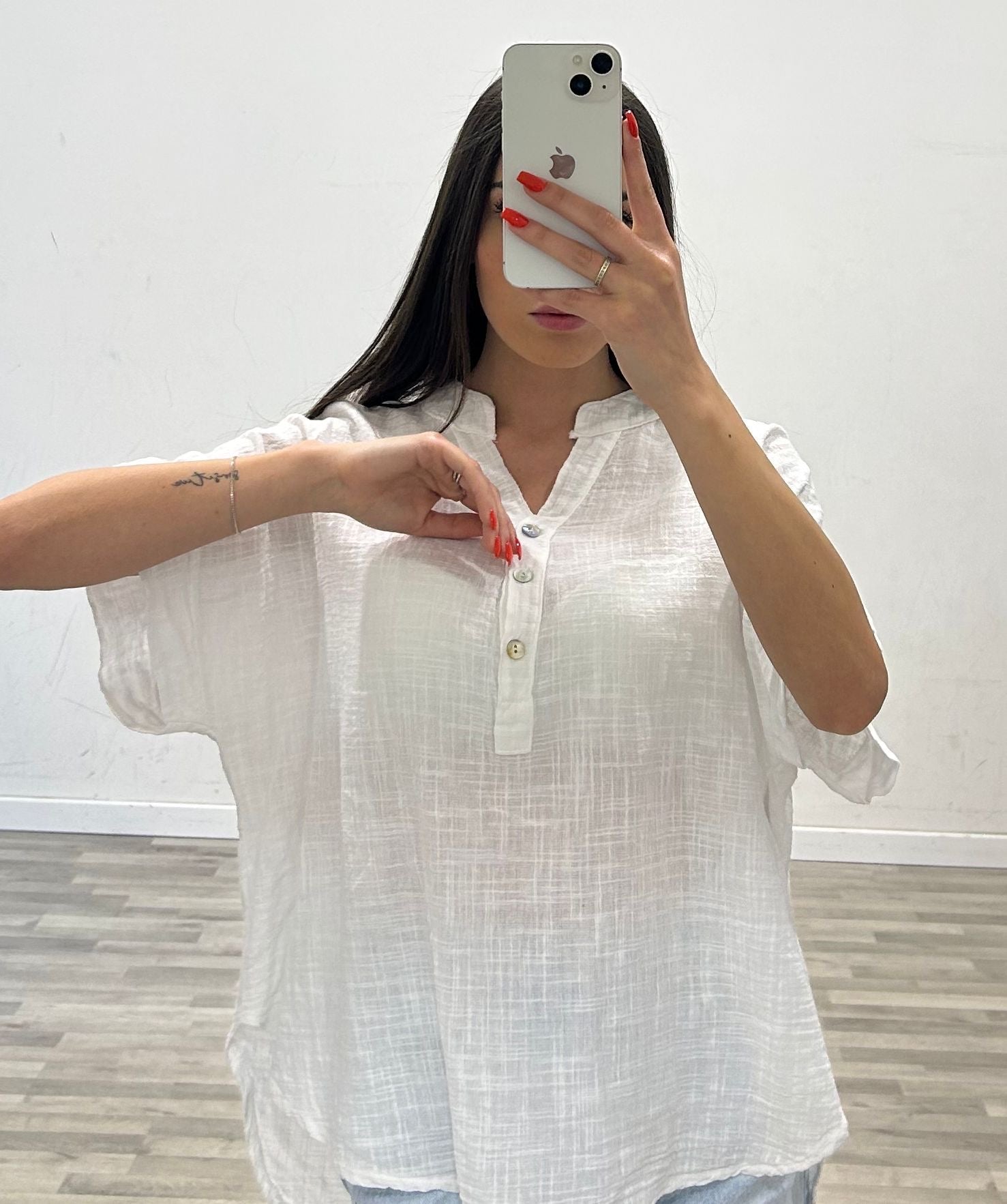 camicia di lino olimpus