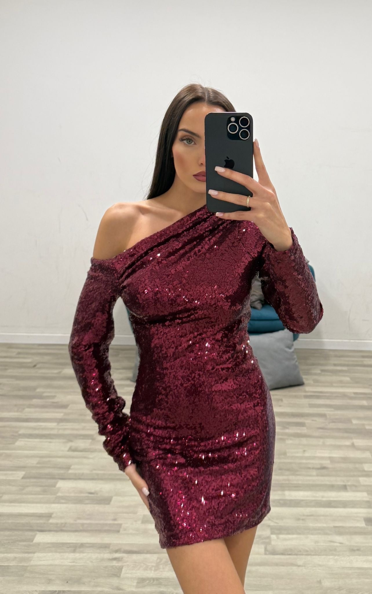 vestitino trasvers con paillettes