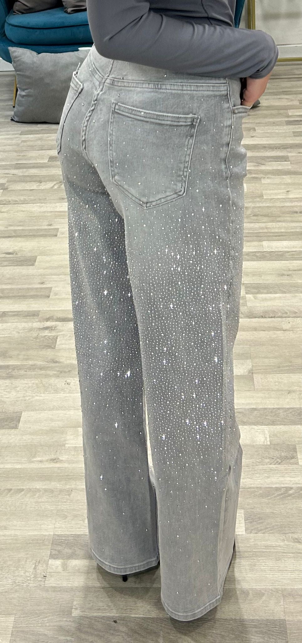 jeans con brillantini mary