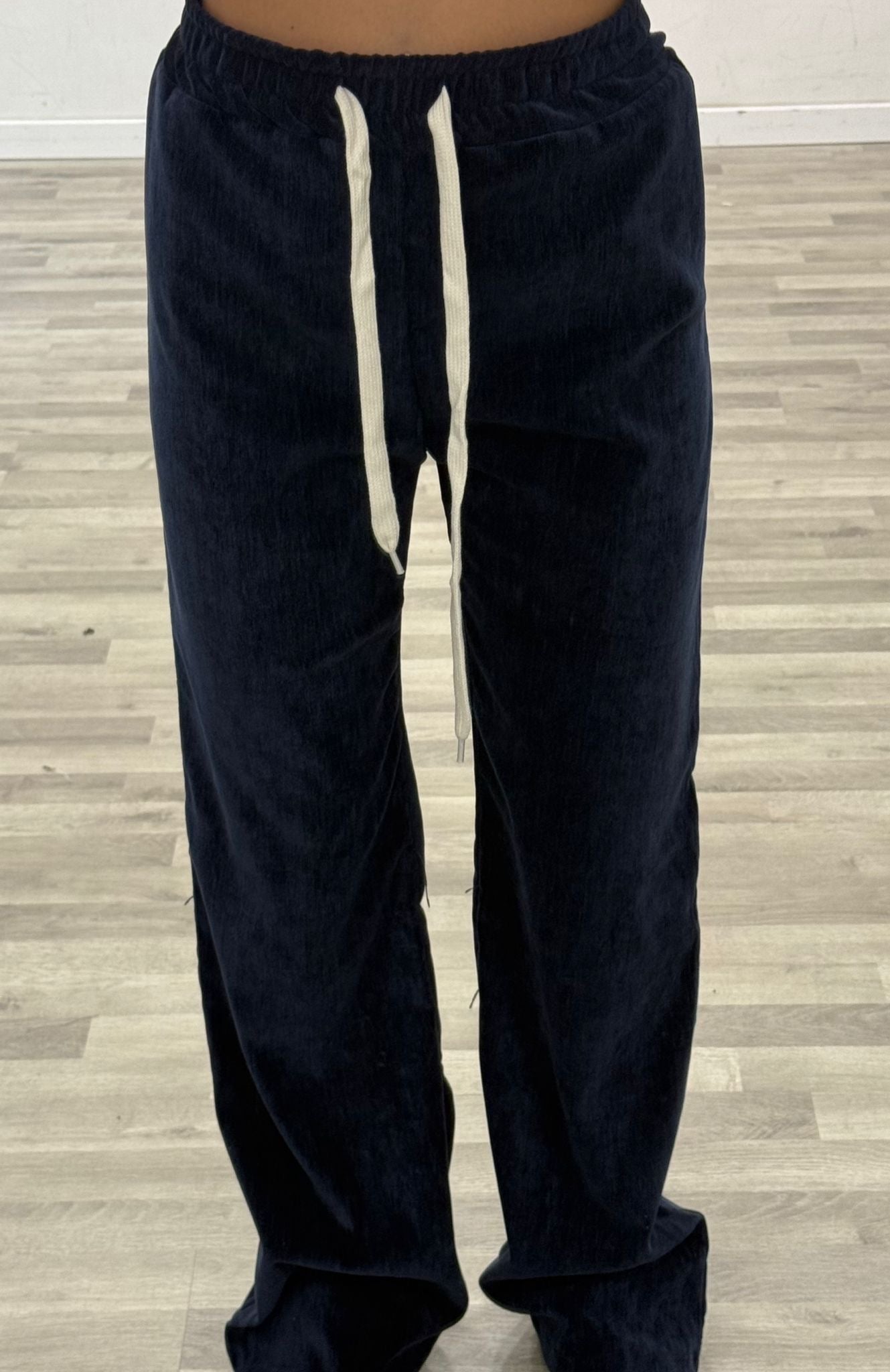 pantalone di velluto liscio