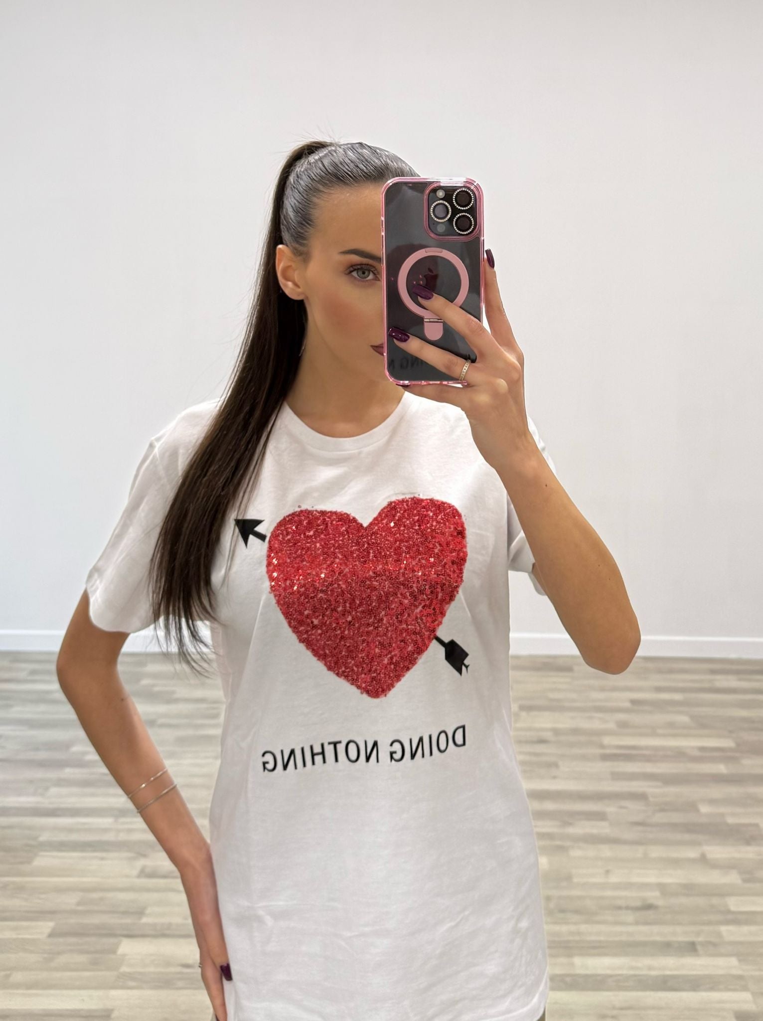 t-shirt cuore cupido
