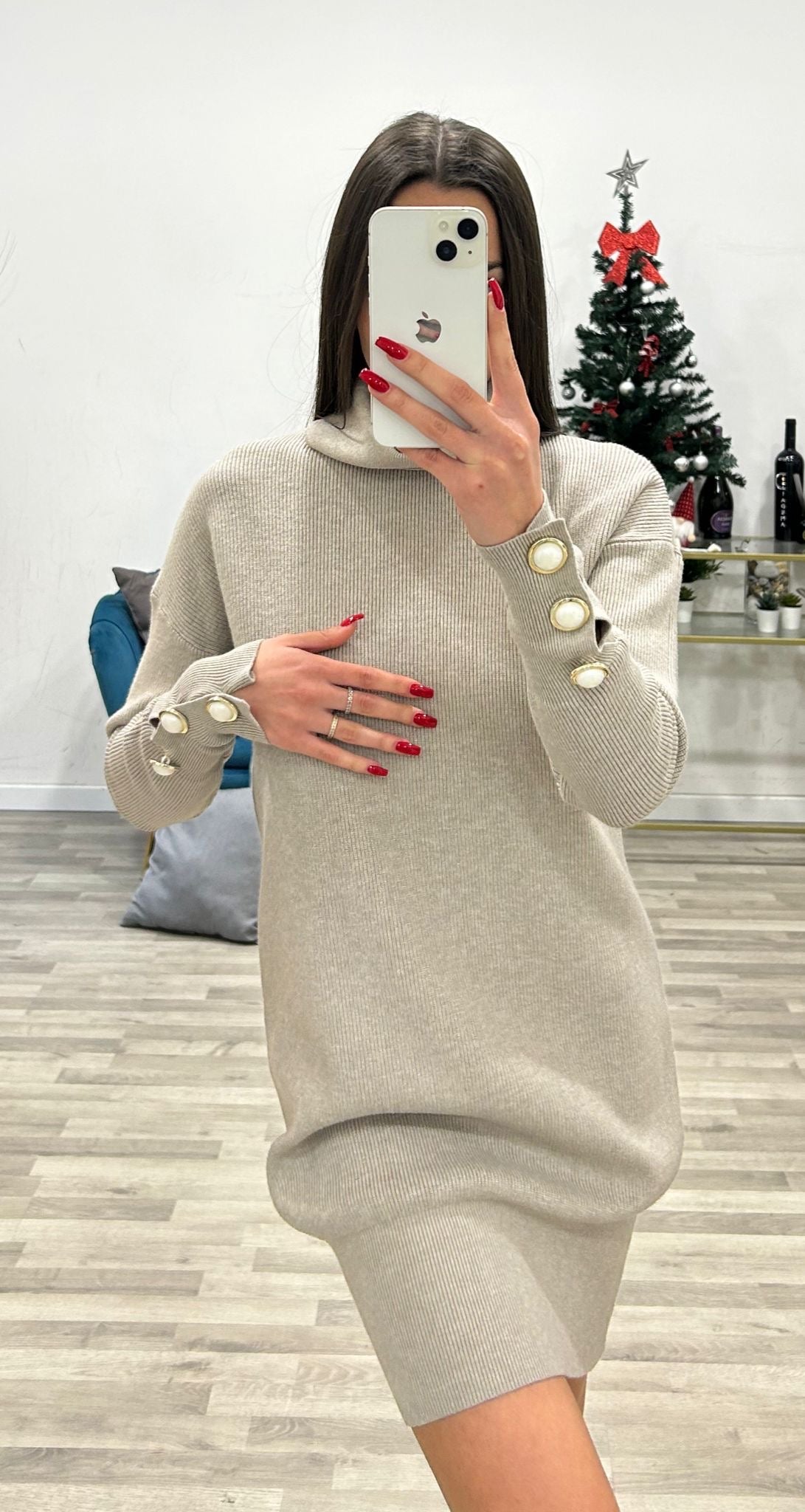 maxpull con bottoncini alle maniche