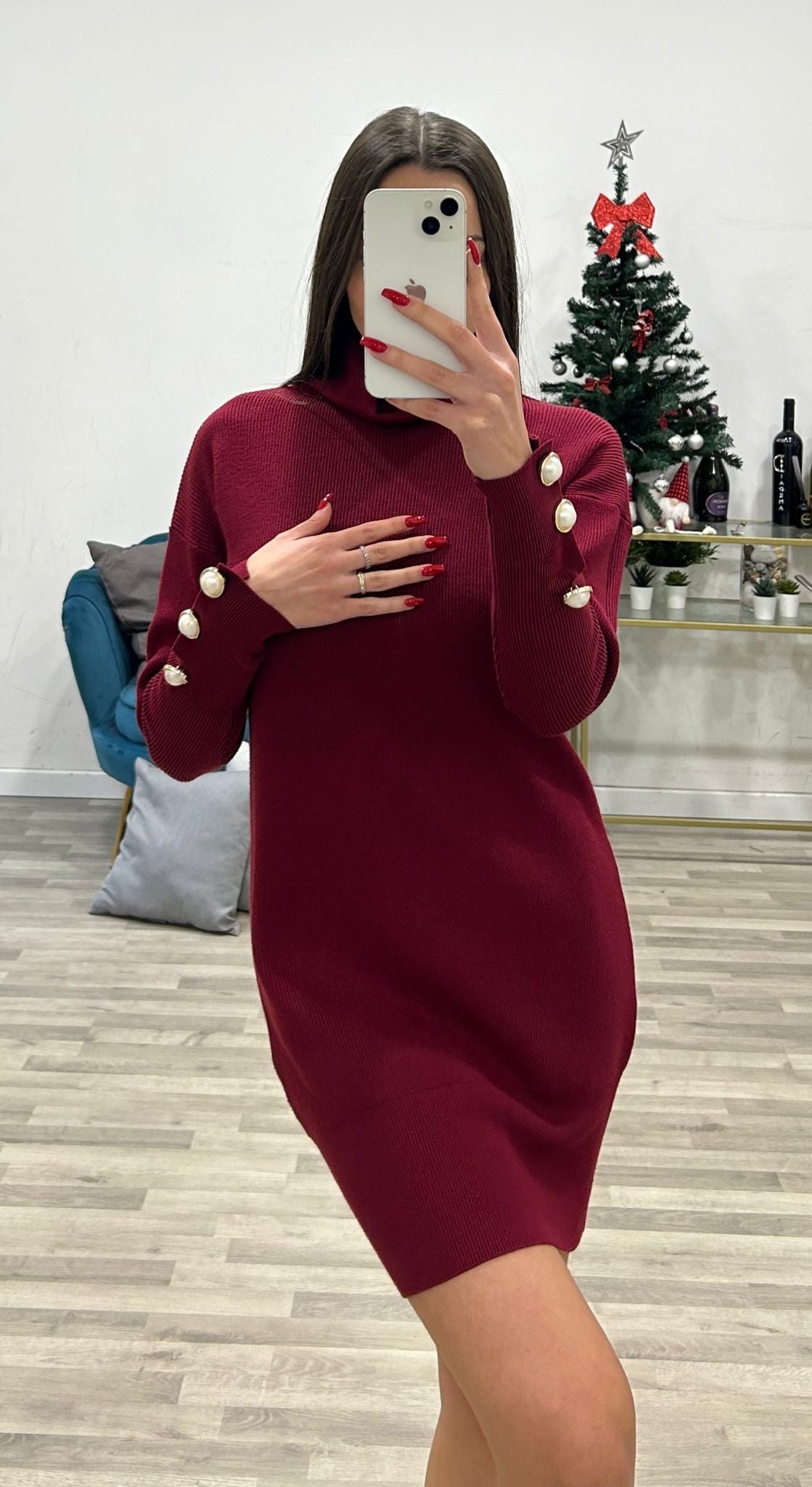 maxpull con bottoncini alle maniche