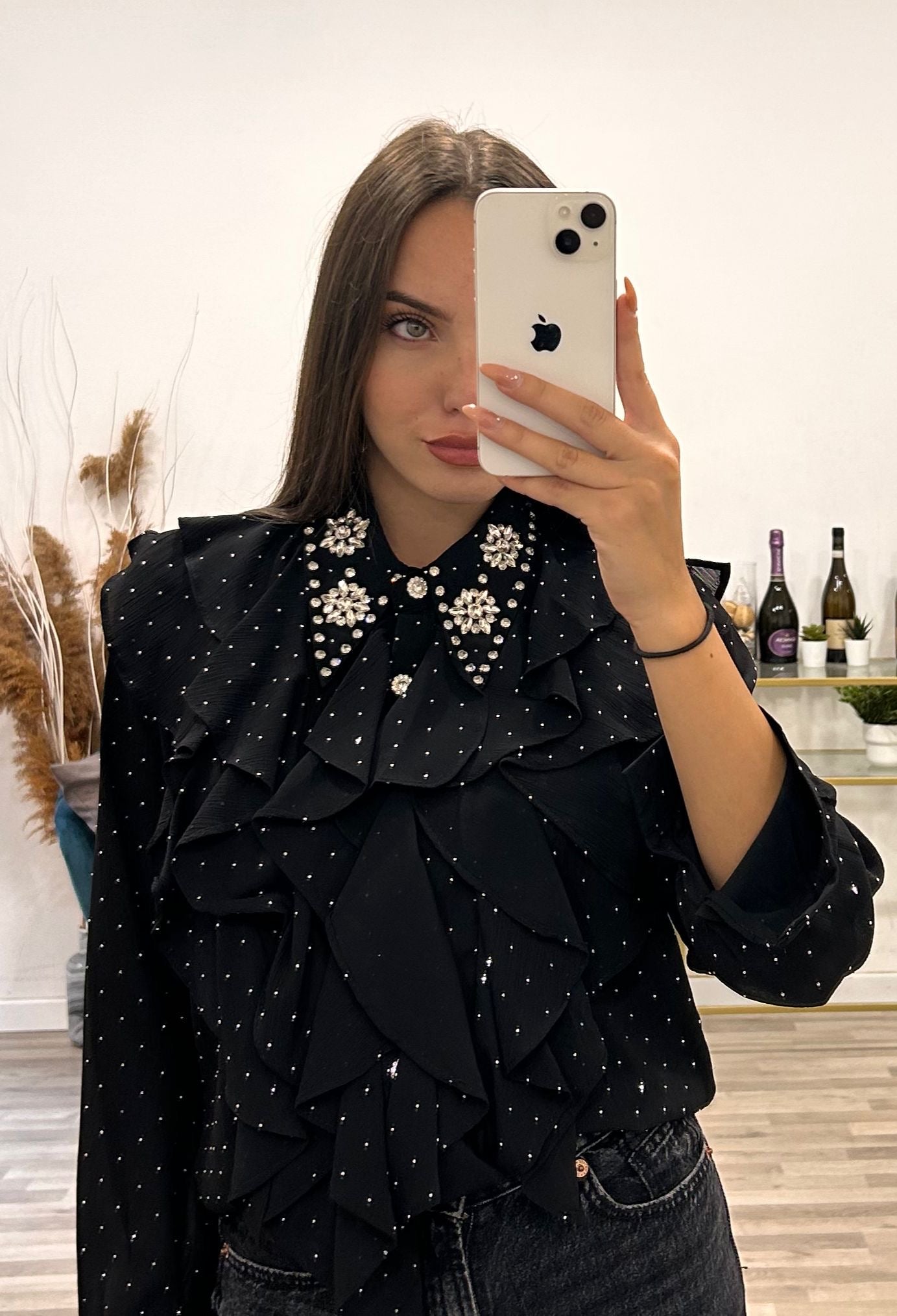 camicia andrew con brillantini
