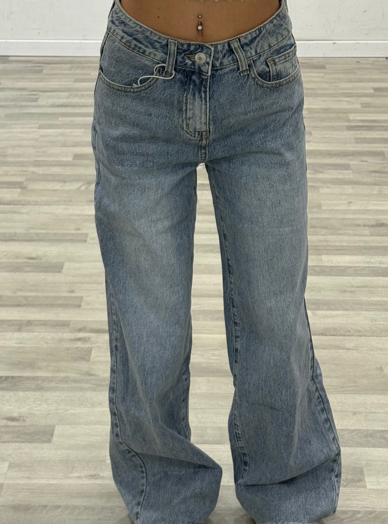 jeans tasca strass e strappi