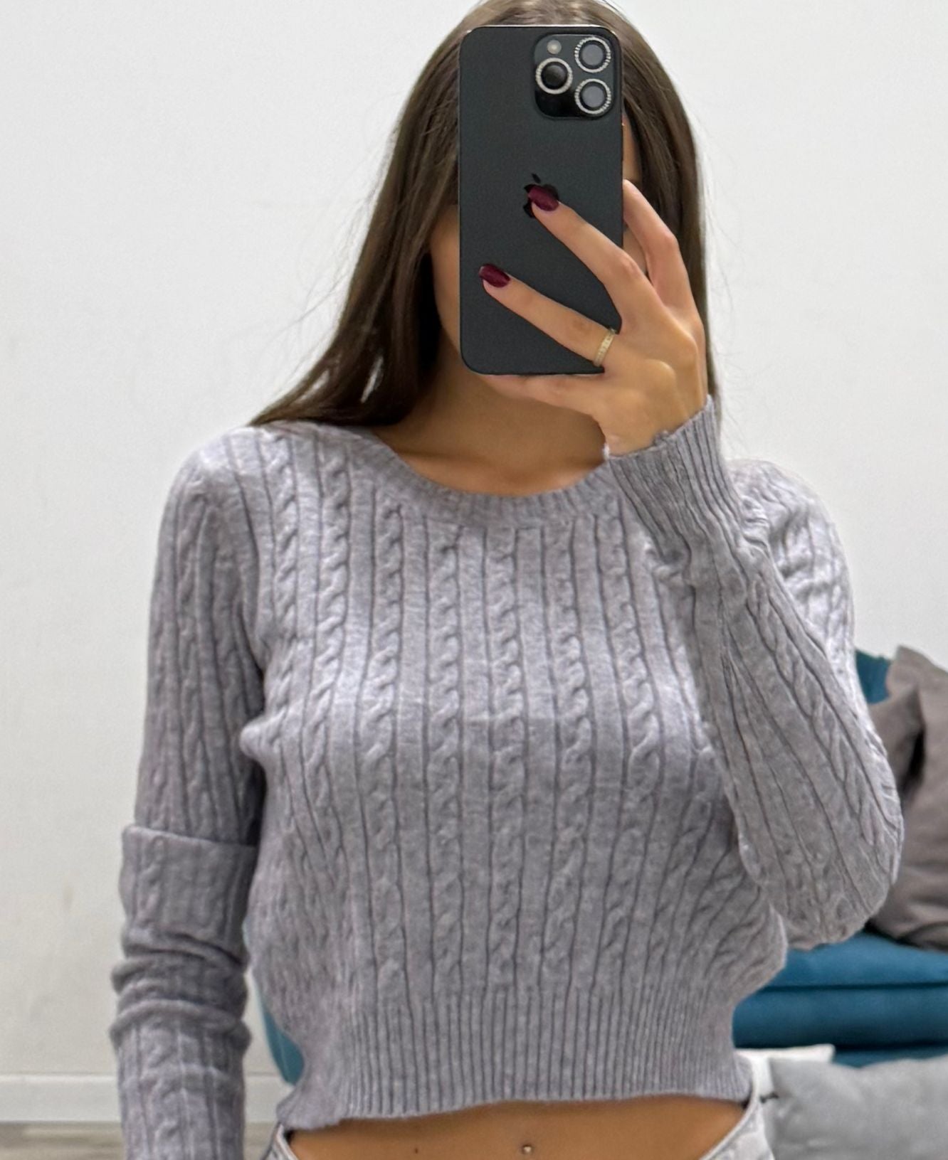 maglia corta con treccine