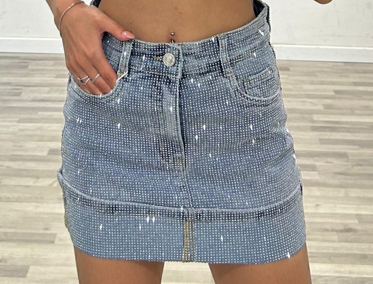 gonna super strass denim
