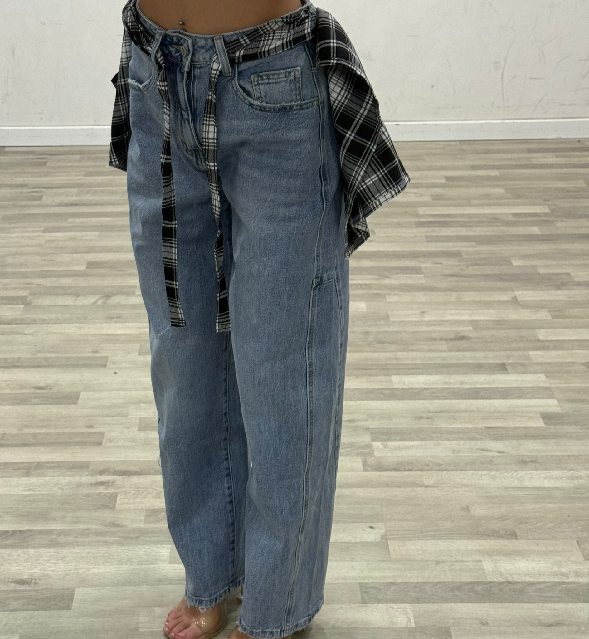 jeans con fular malu'