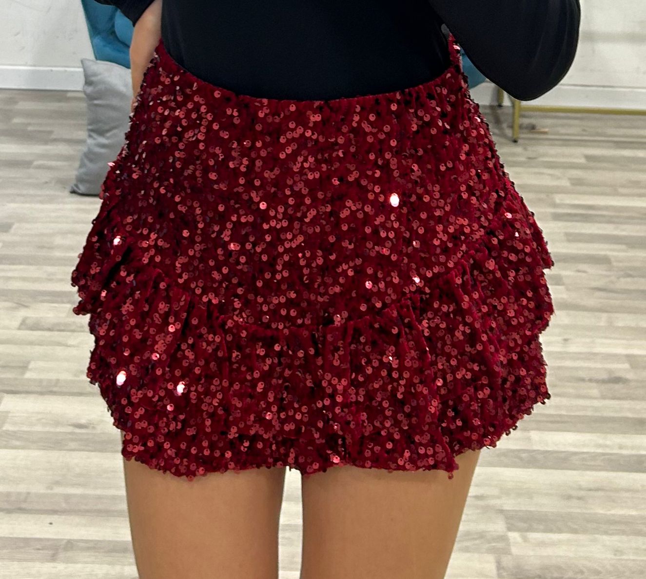 short di paillettes fru fru'