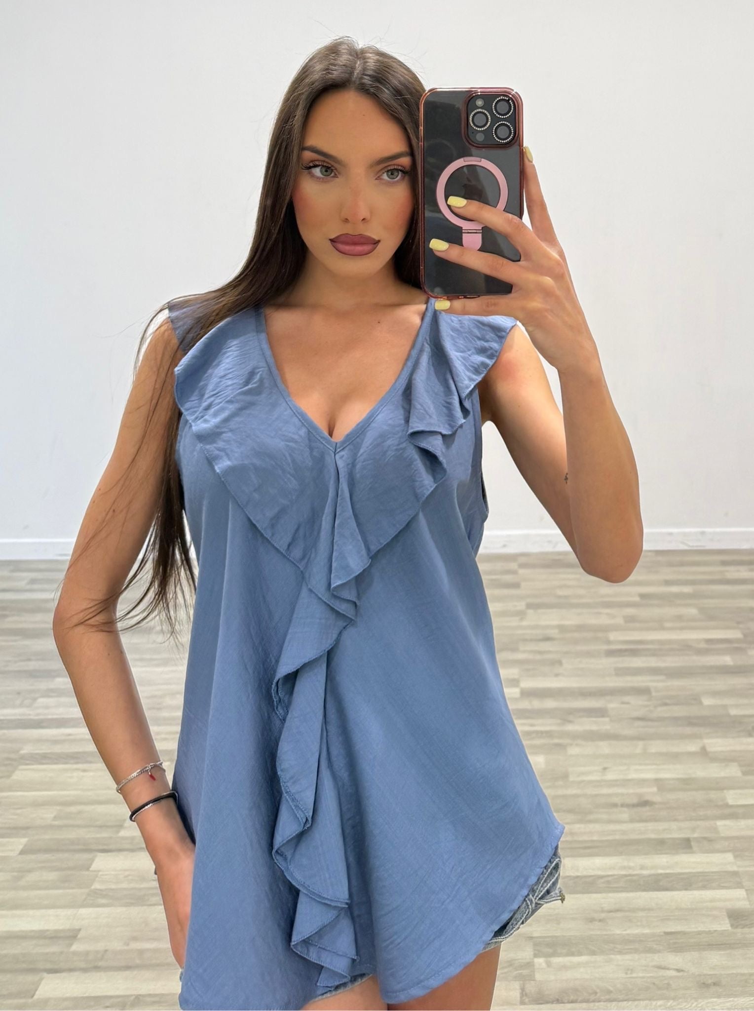 maglia con rouches