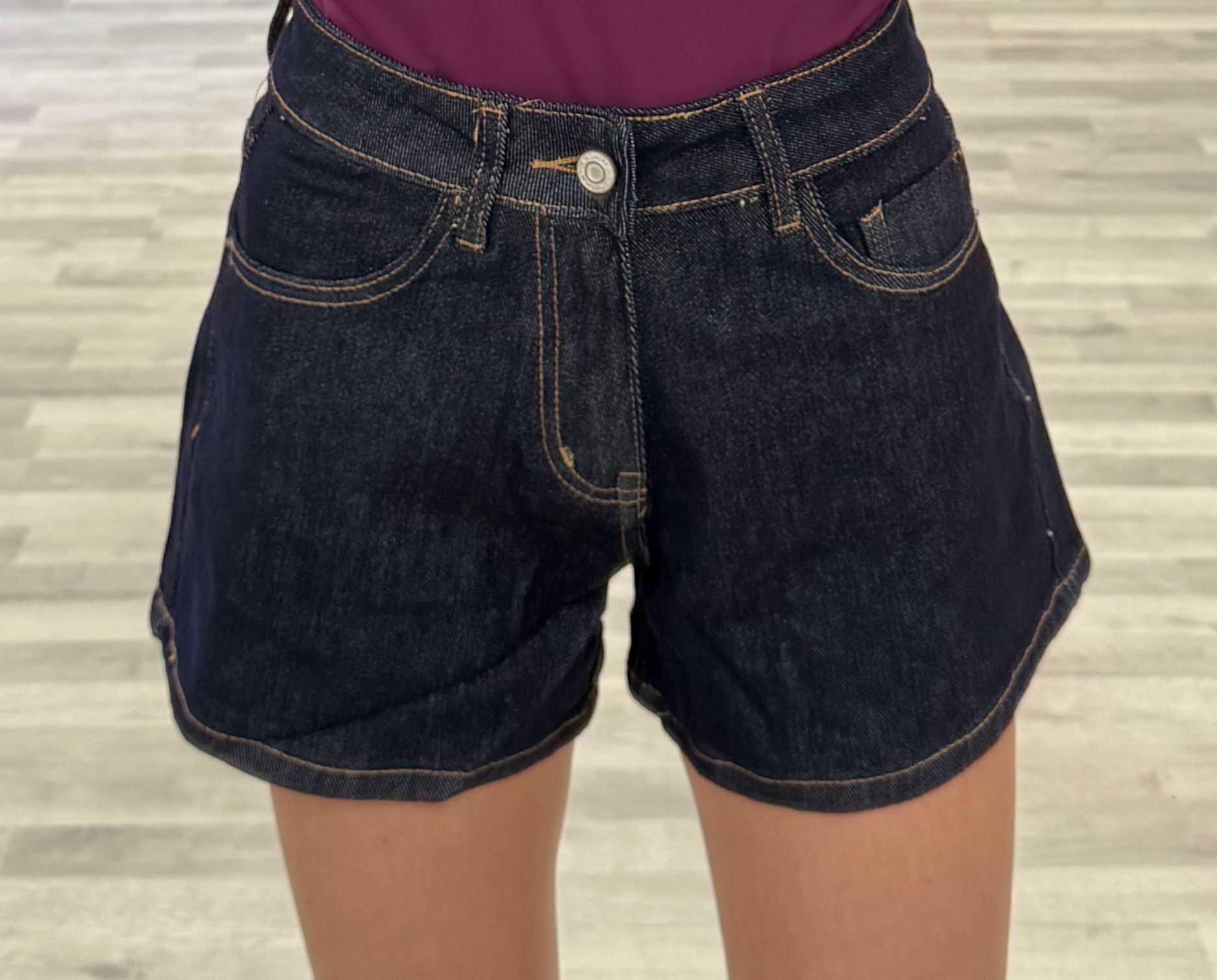 short di jeans lavaggio 0