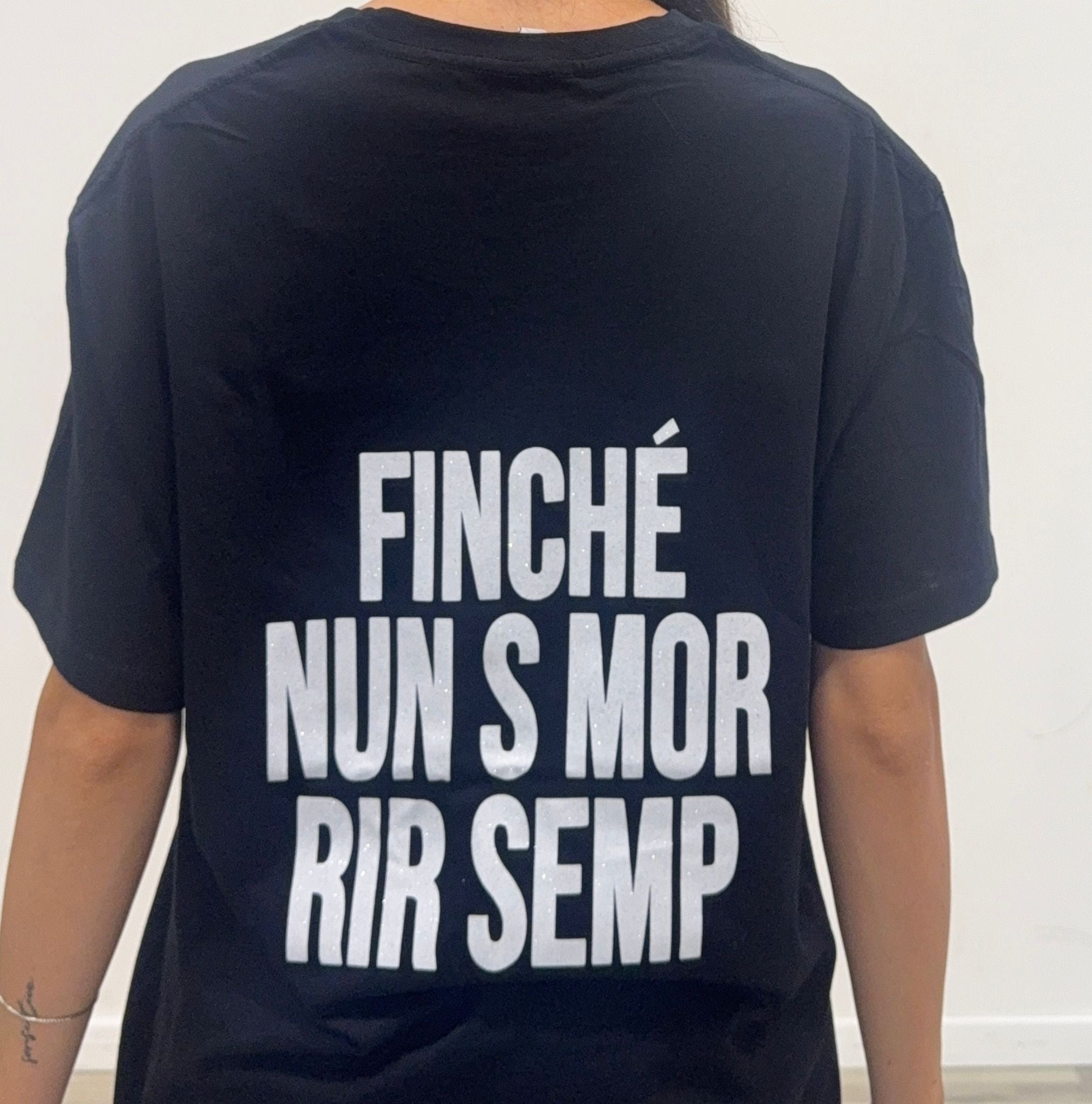 t-shirt finche' nun s mor rir semp