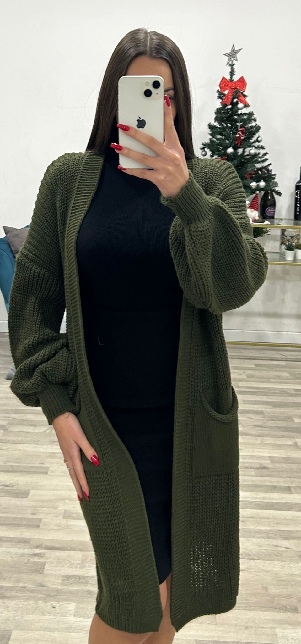 cardigan costa inglese con tasche