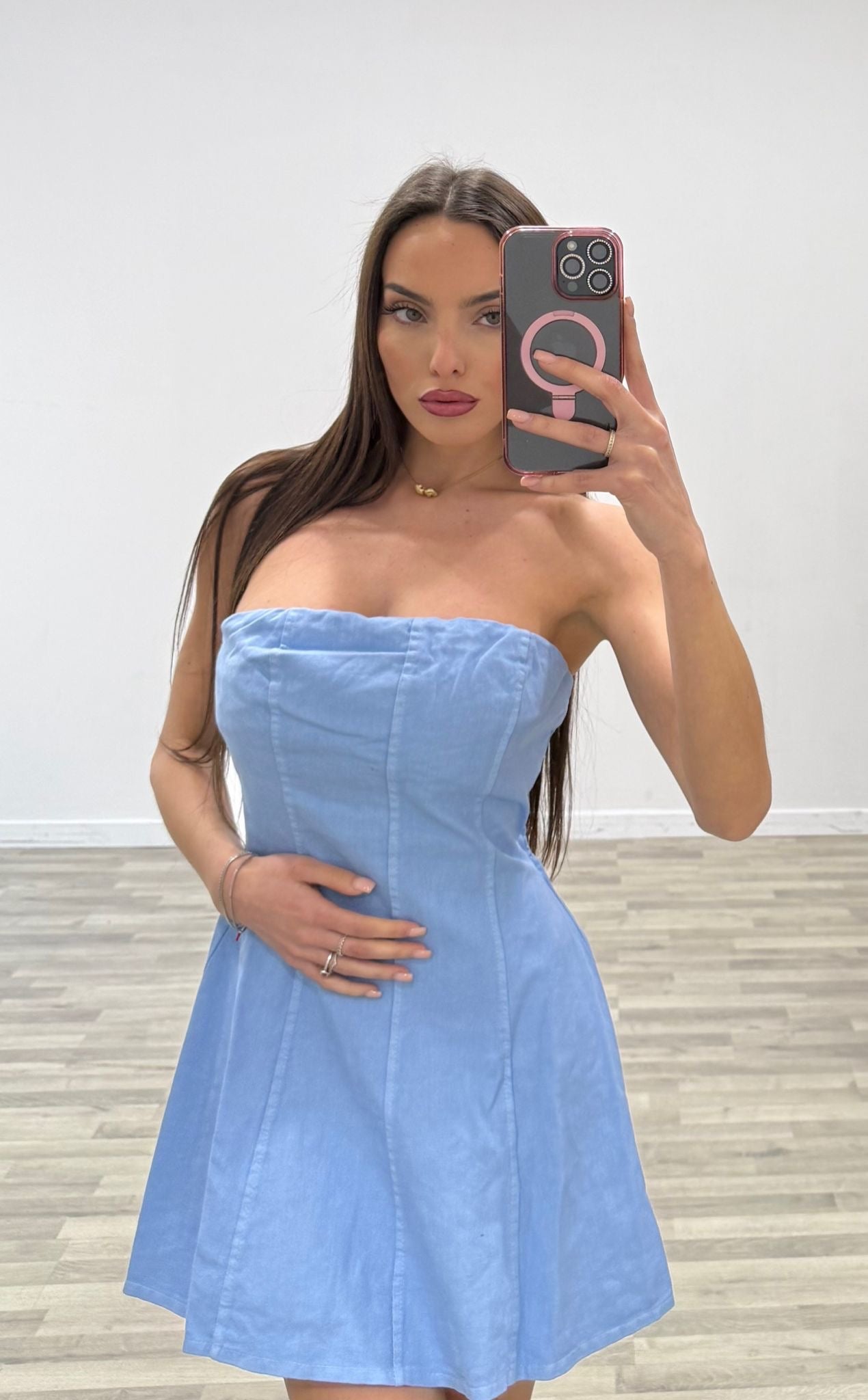 vestitino a fascia di jeans