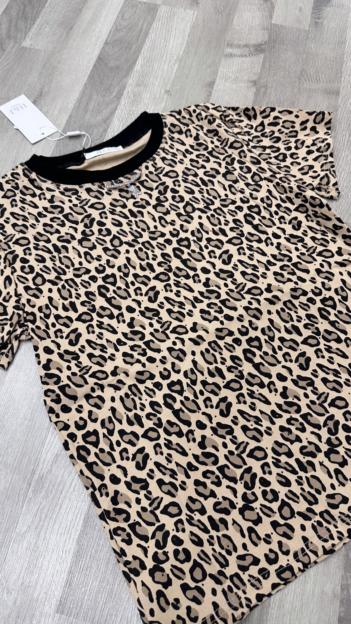 t-shirt leopardata