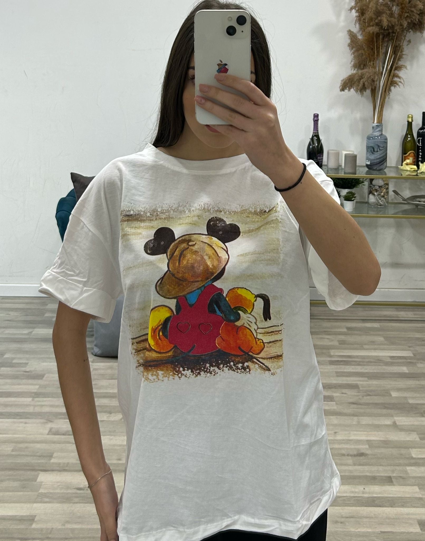 t-shirt topolino con cappello