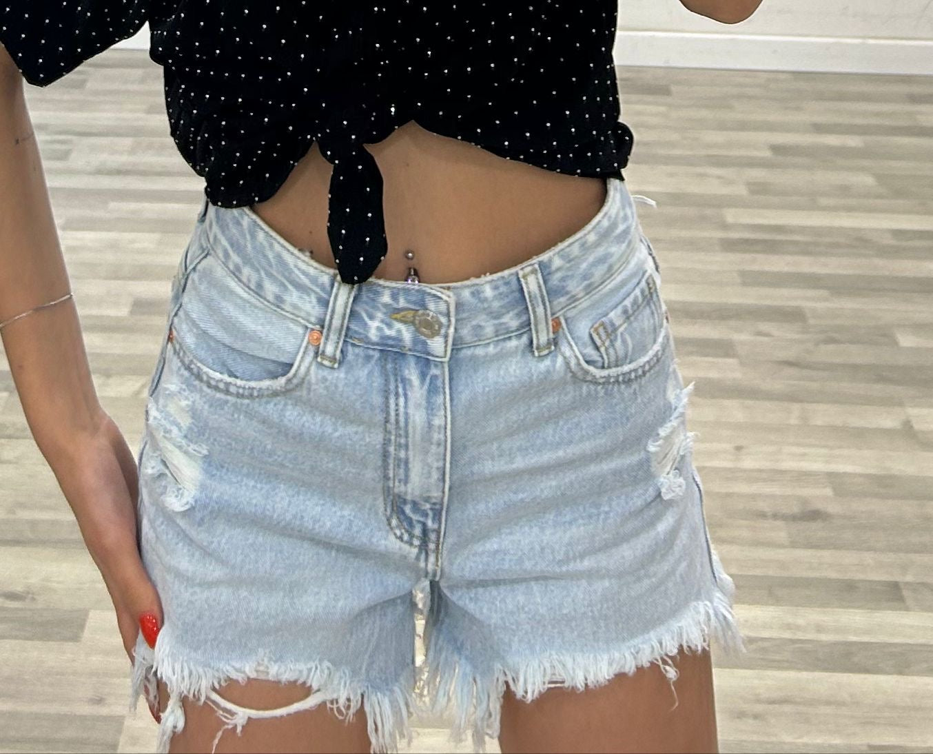 short sfrangiato chiaro