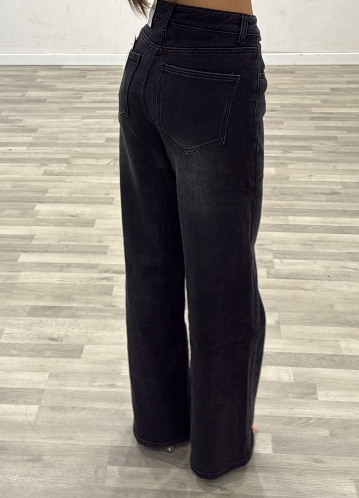 jeans palazzo grigio scuro