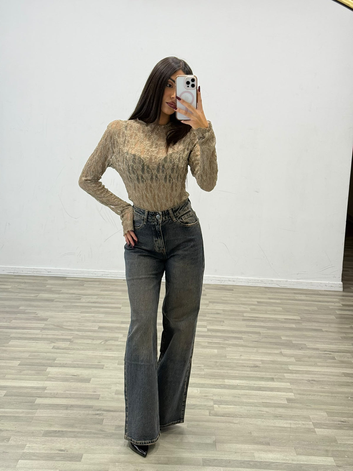 jeans palazzo safari