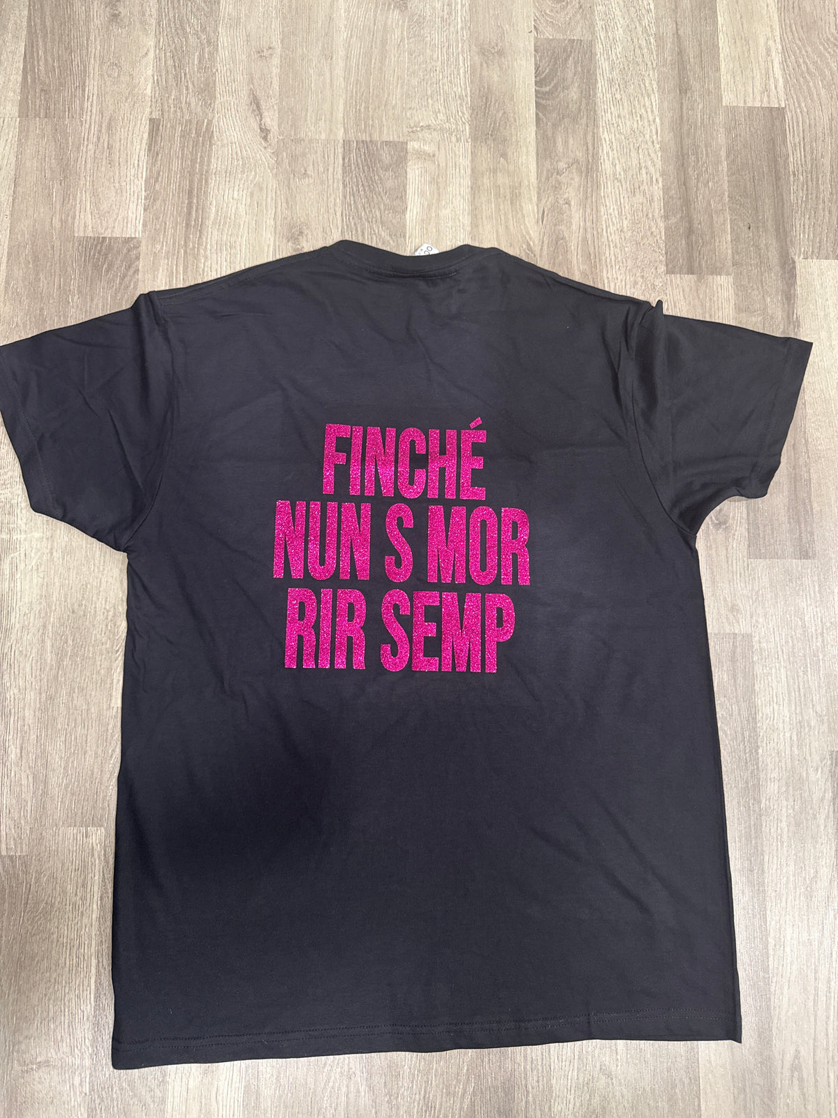 t-shirt finche' nun s mor rir semp
