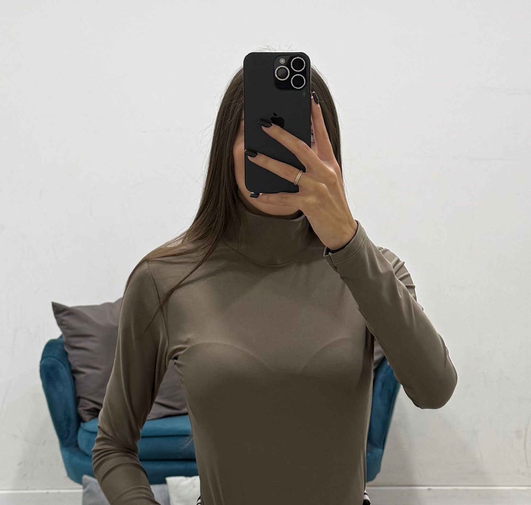 body a collo alto semplice