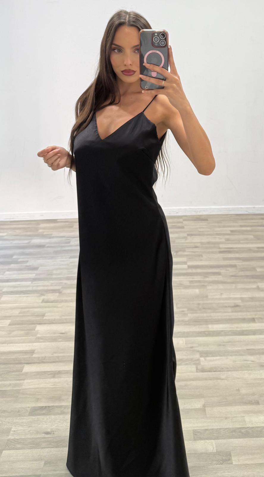 vestito in raso emily