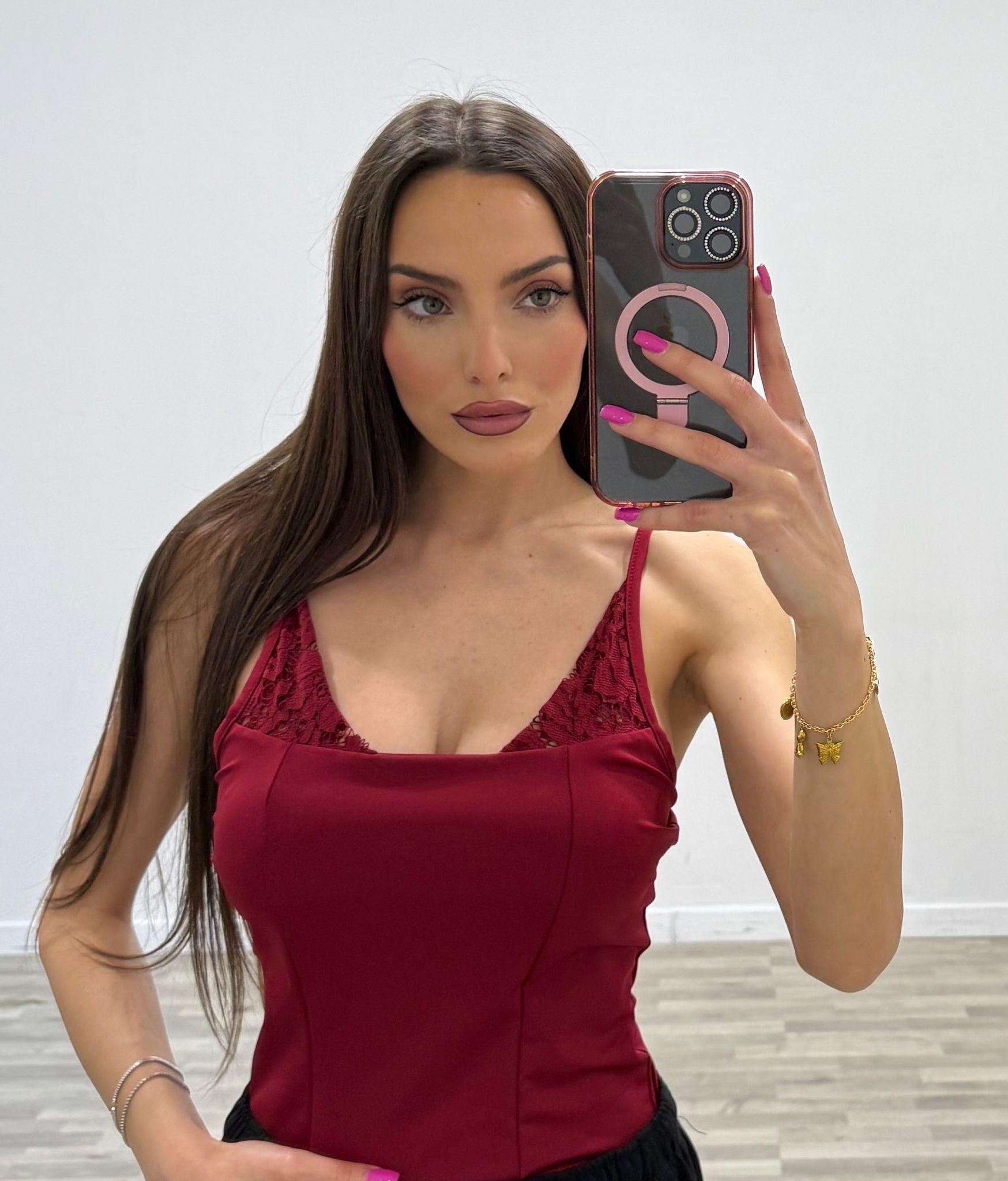 body con bretelle domus