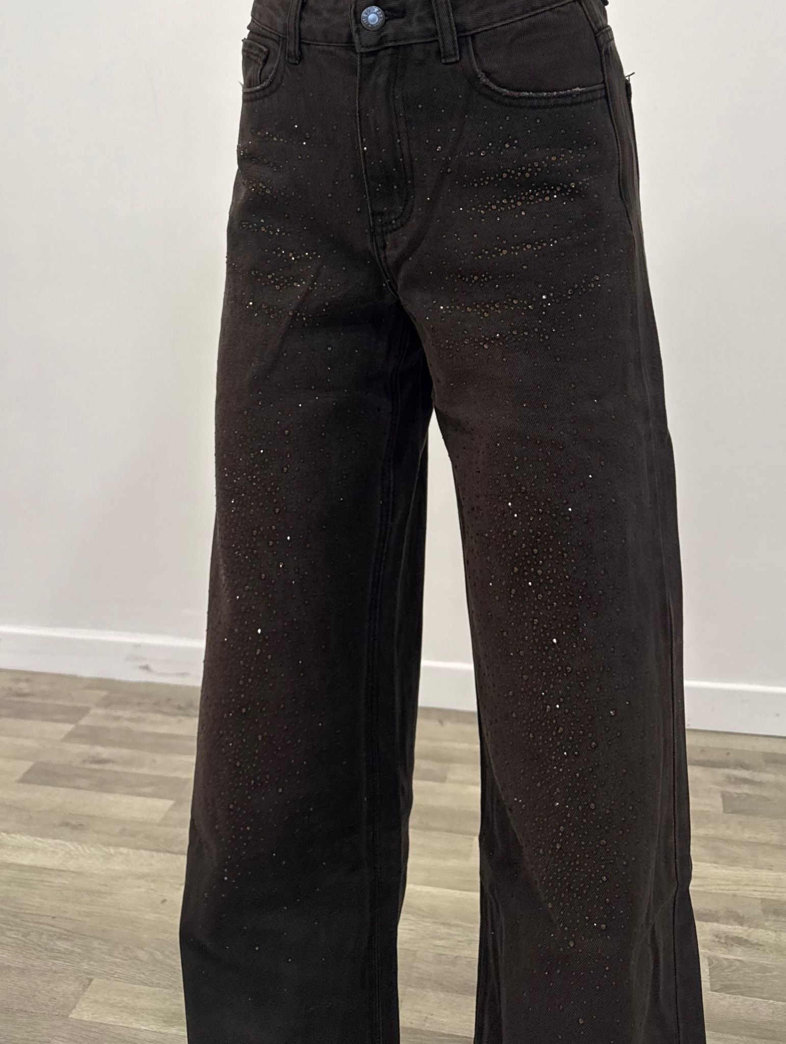 jeans new brown con brillantini