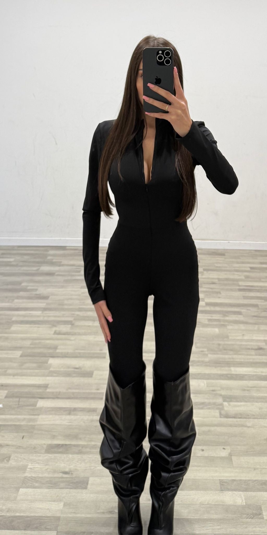 tuta in licra con zip amanda