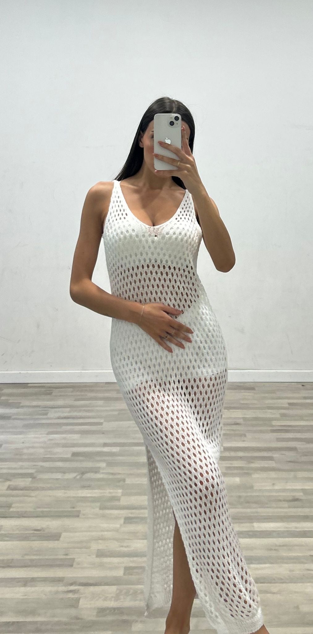 vestito traforato lena