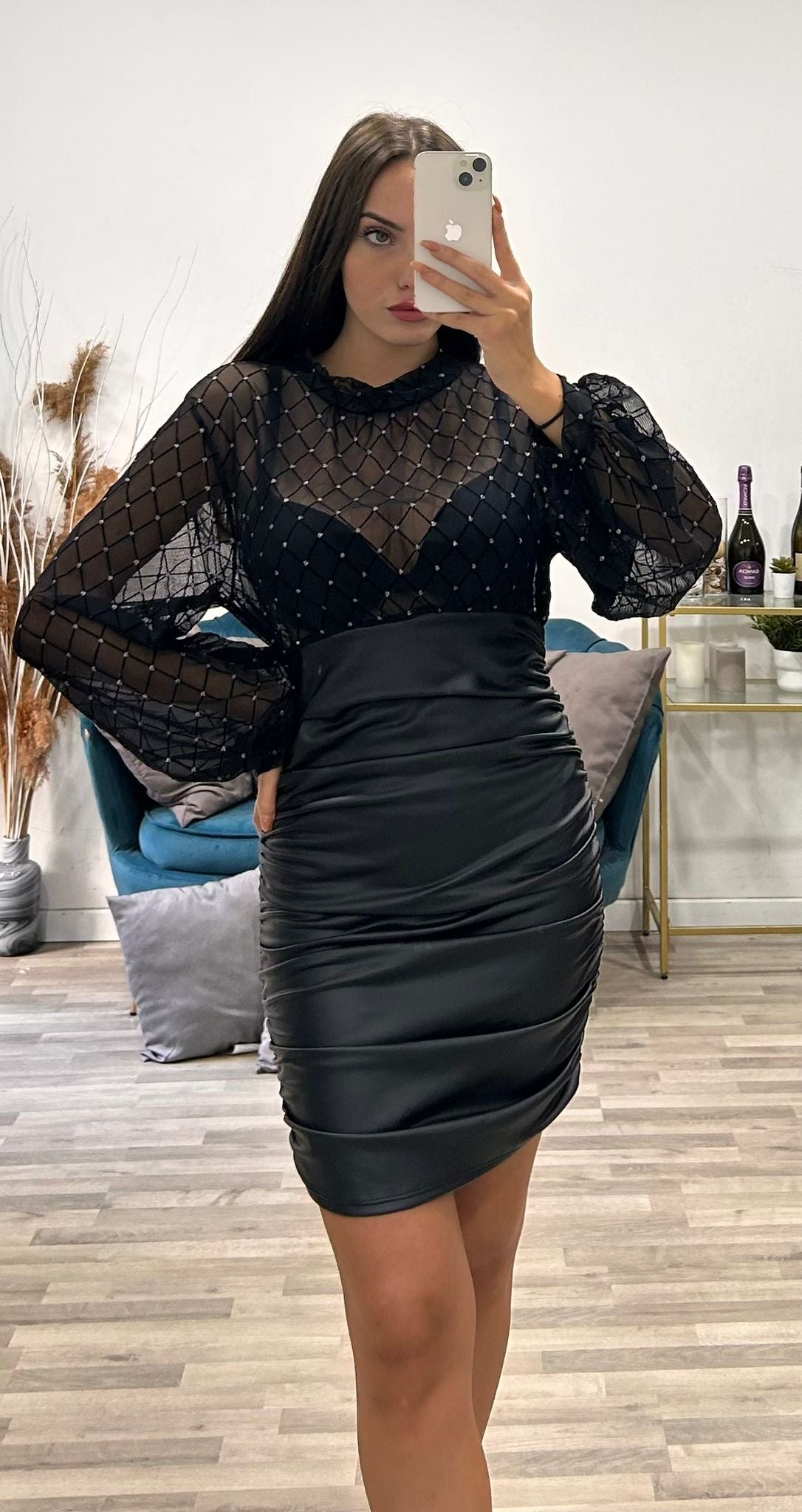 vestitino velato con brillantini