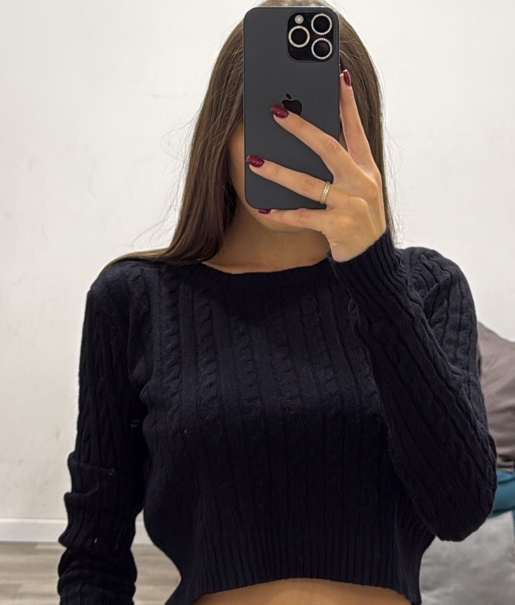 maglia corta con treccine