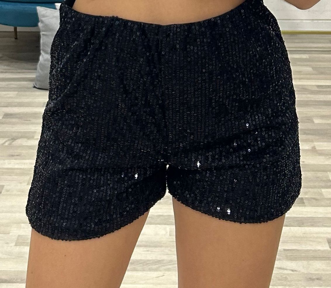 short di paillettes lux